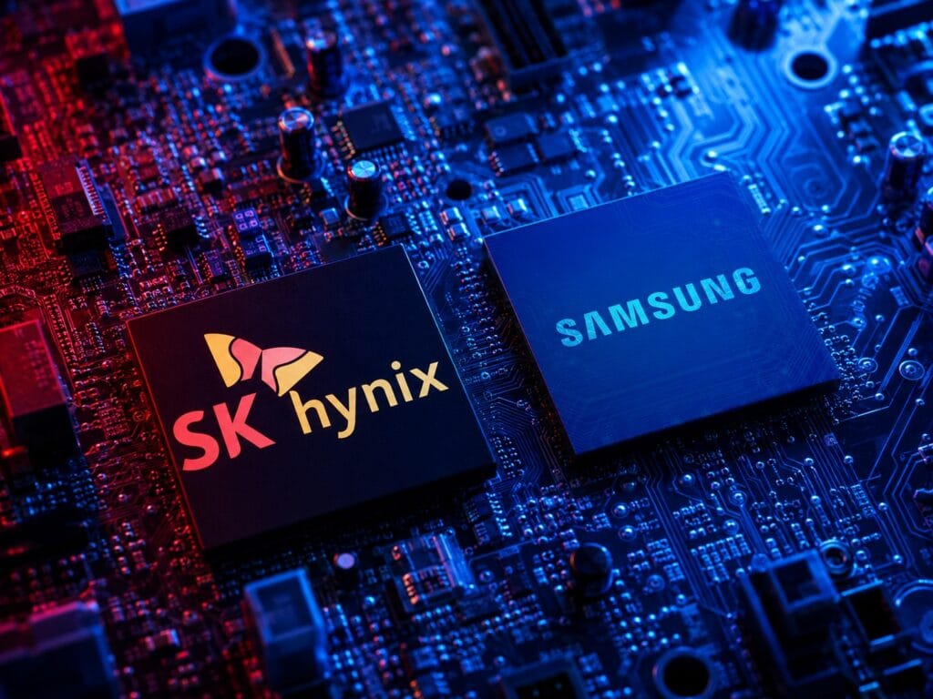 South Korea Puts ETFs Linked to Samsung and SK Hynix Under Close Scrutiny Amid the Semiconductor Craze SK Hynix and Samsung processors.